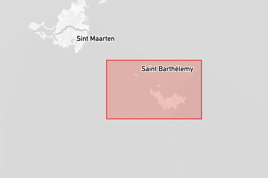 Sailing areas in Saint Barthélemy