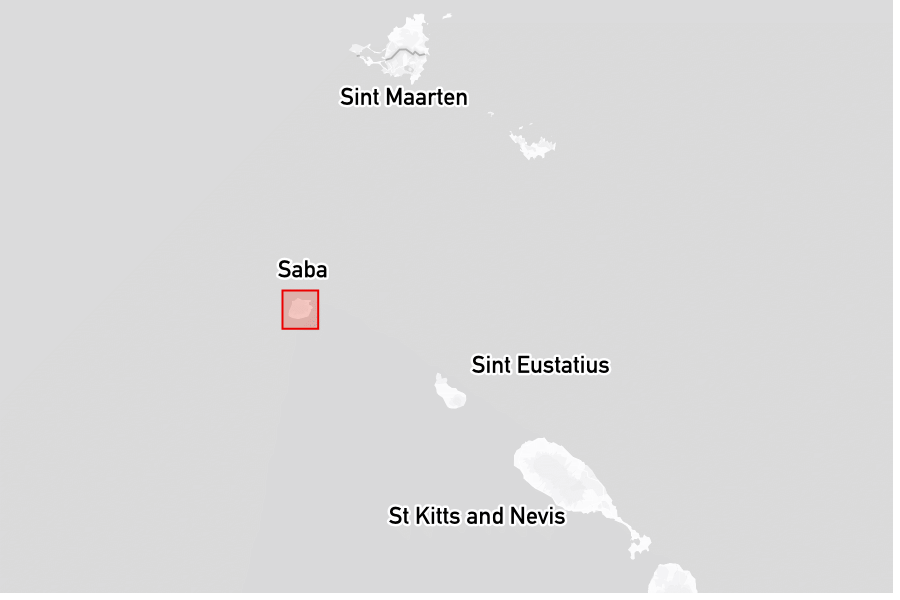 Sailing areas in Saba