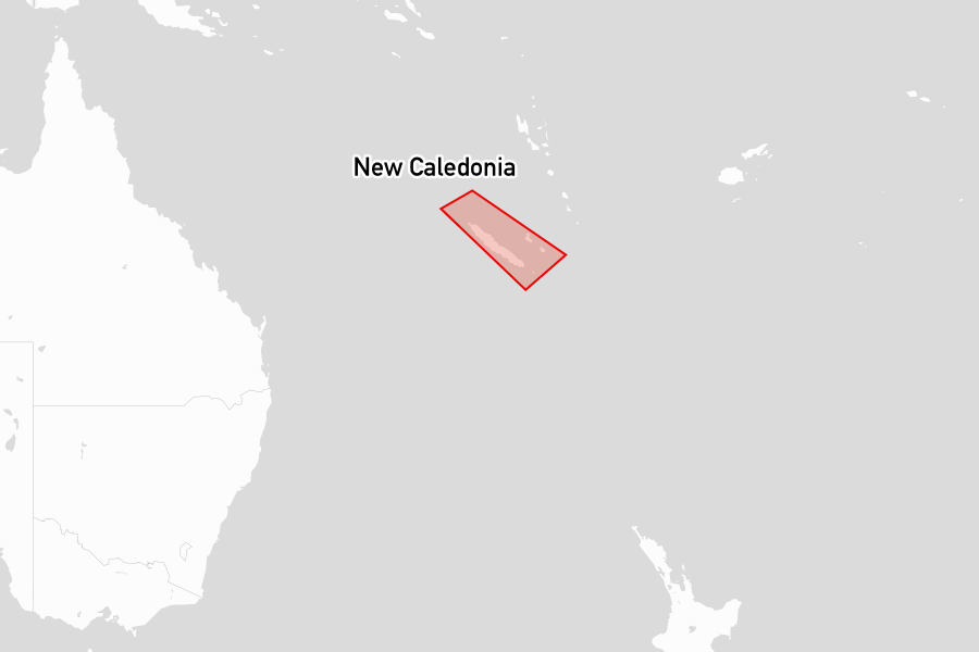 Sailing areas in New Caledonia