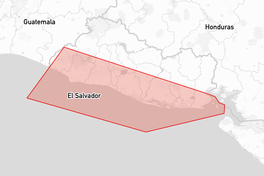 Sailing areas in El Salvador