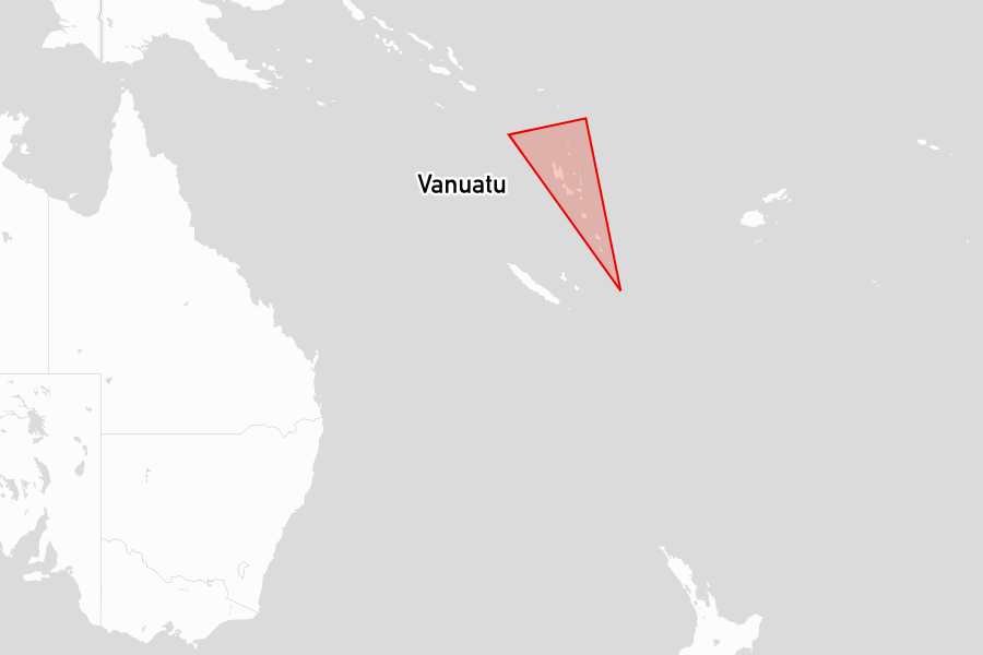 Sailing areas in Vanuatu