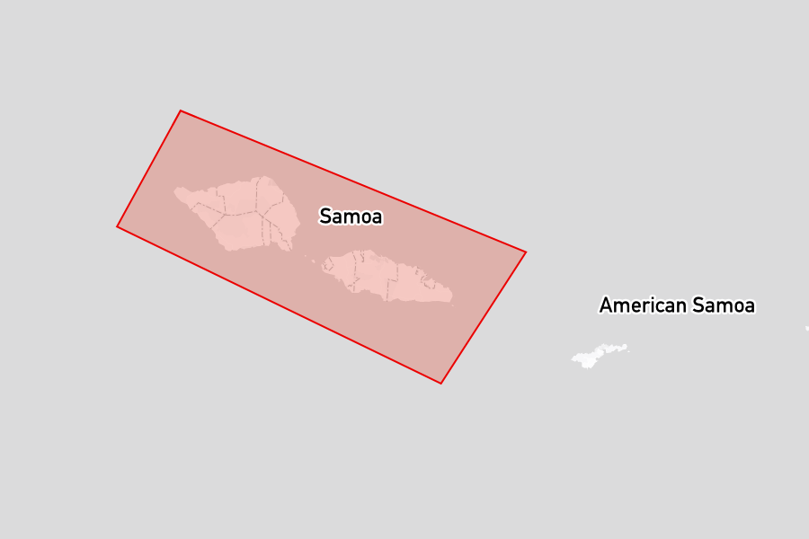 Sailing areas in Samoa